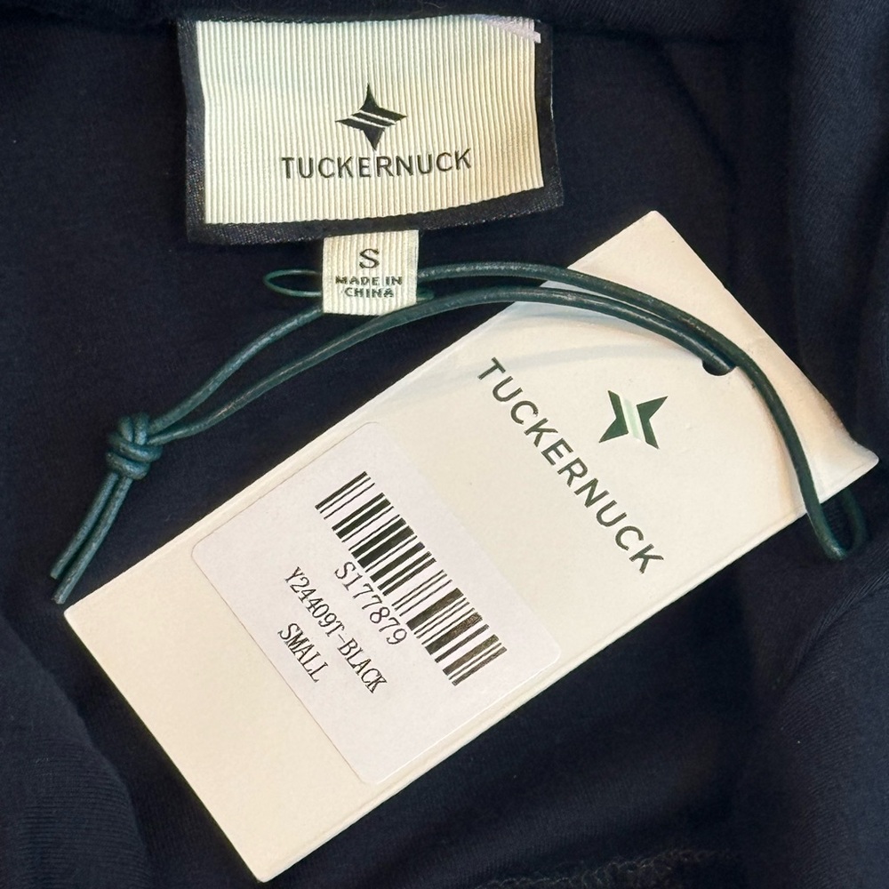 Tuckernuck Arielle Midi Dress Black Side Knot Jersey Knit S NWT - Picture 11 of 12